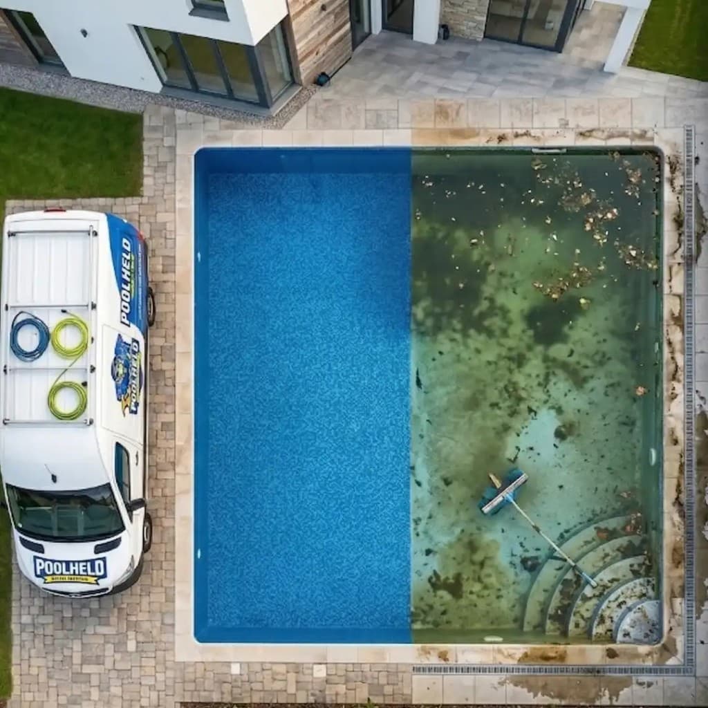 PoolHeld bei der professionellen Poolreinigung